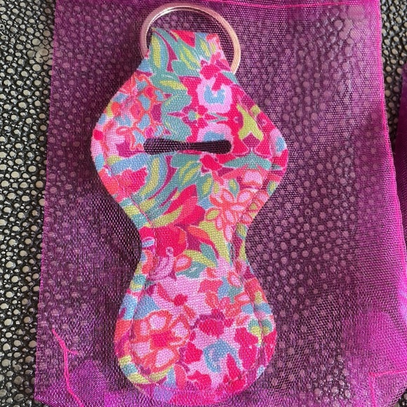 3 adorable key chains that wil hold a small lipstick or lip balm - Picture 2 of 3